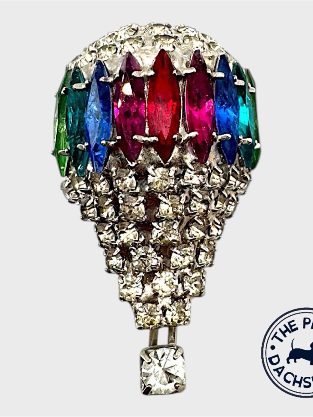 Vintage Dorothy Bauer Hot Air Balloon Brooch